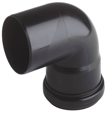 Coude de jonction noir DN75:87°