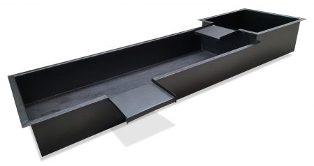 Bassin sur mesure JCB avec lames d’eau intégrées