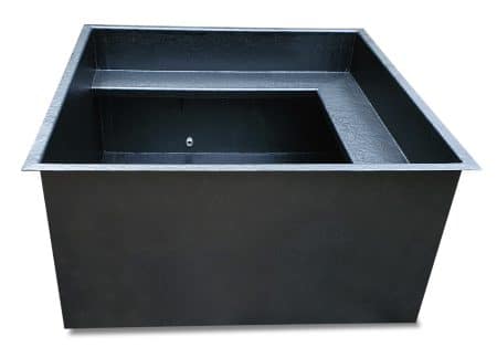 Bassin sur mesure avec paliers 230 x 230 x 100
