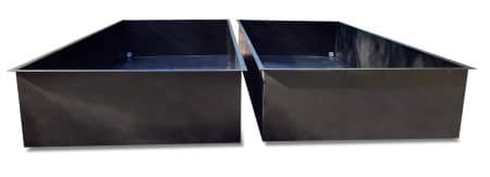 Bassins rectangulaires jumeaux sur mesure 450 x 250 x 85