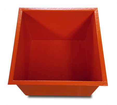 Bassin sur mesure JCB carré orange Bassin sur mesure JCB carré orange