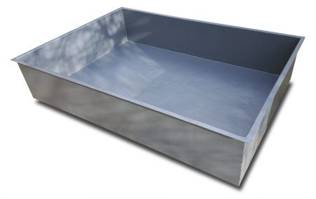 Bassin JCB sur mesure rectangle gris Bassin JCB sur mesure rectangle gris