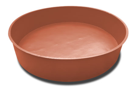 Bassin rond JCB couleur corten