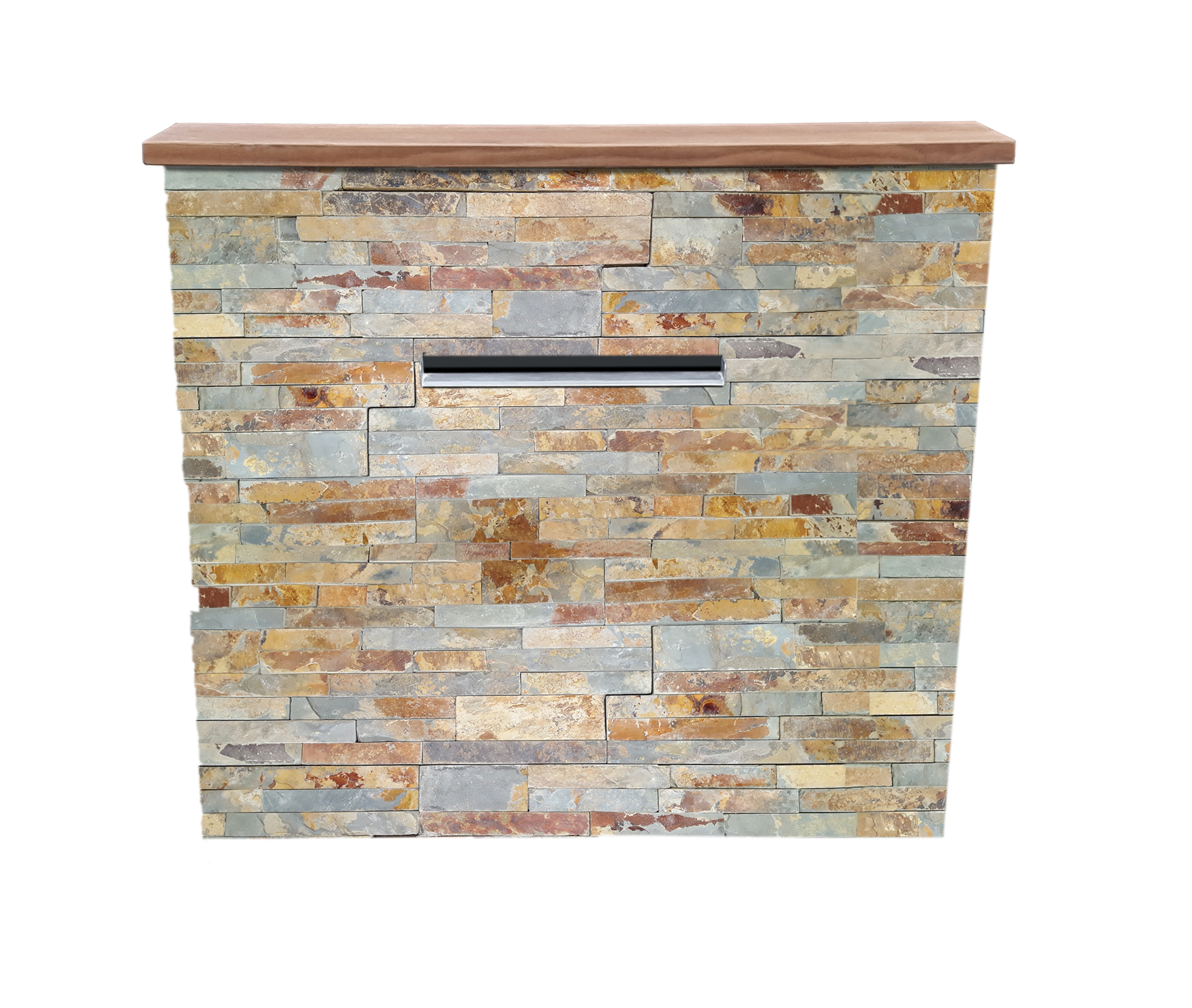 Muret d'eau JCB (9) Muret d'eau en shiste multicolore